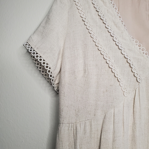 Ava. Linen Boho Sheath Dress - Picture 4 of 11
